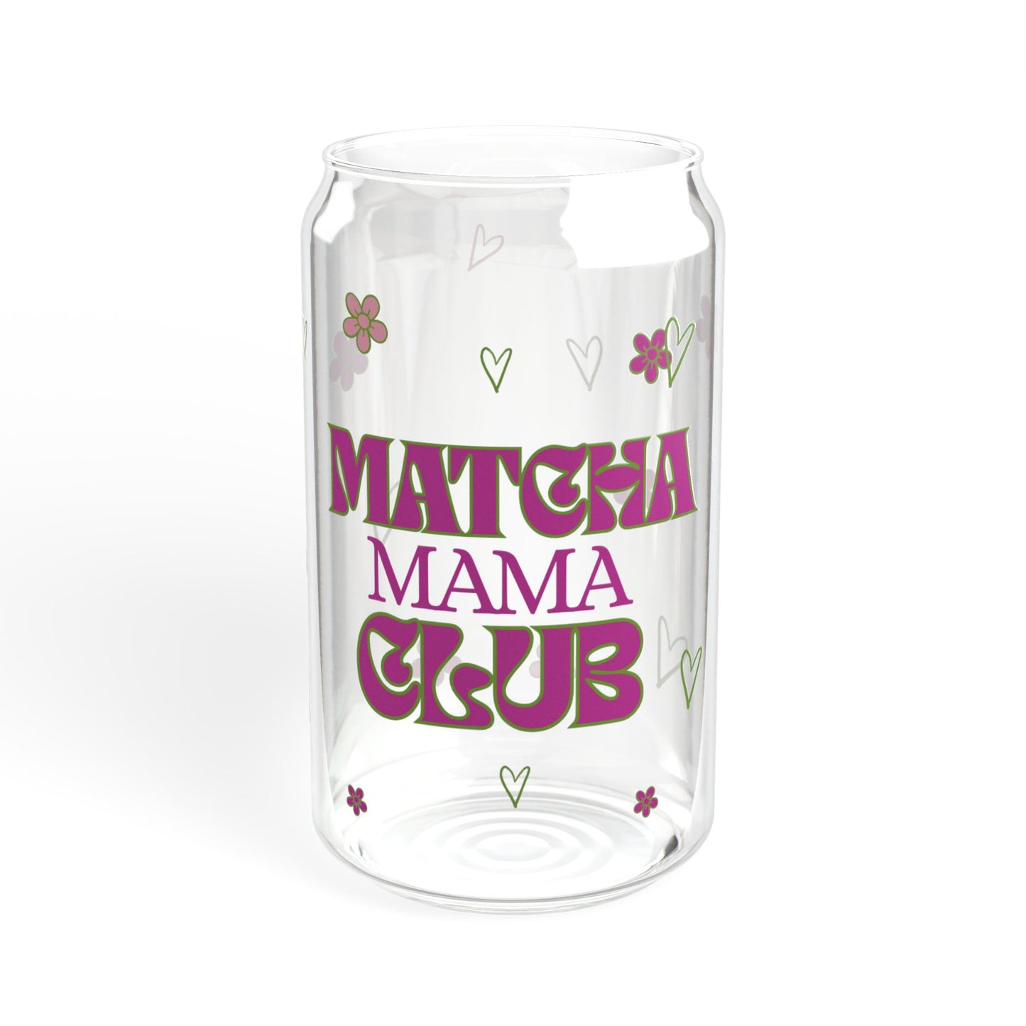 Matcha Mama Club Sipper Glass, 16oz