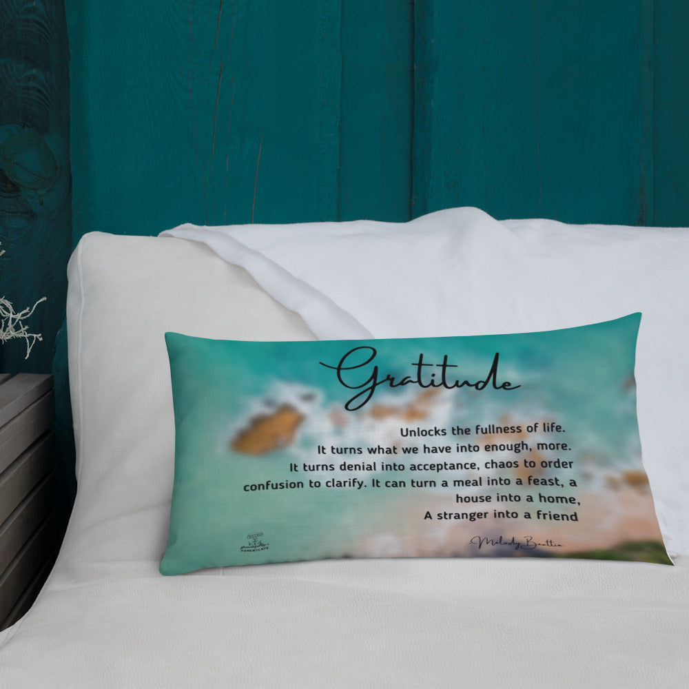Gratitude Premium Pillow