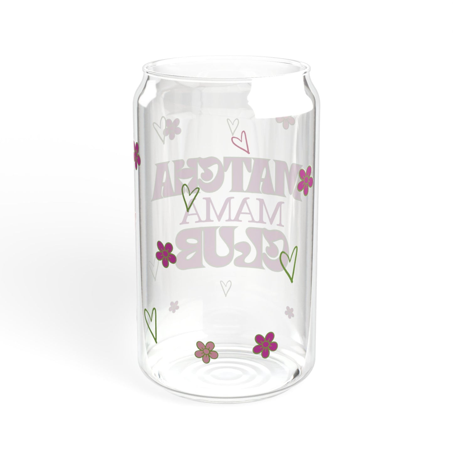 Matcha Mama Club Sipper Glass, 16oz