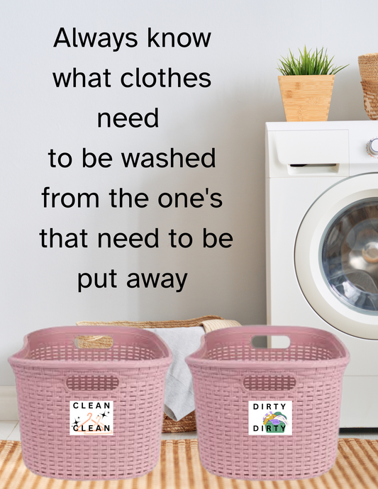 Laundry Labels Instant Printable