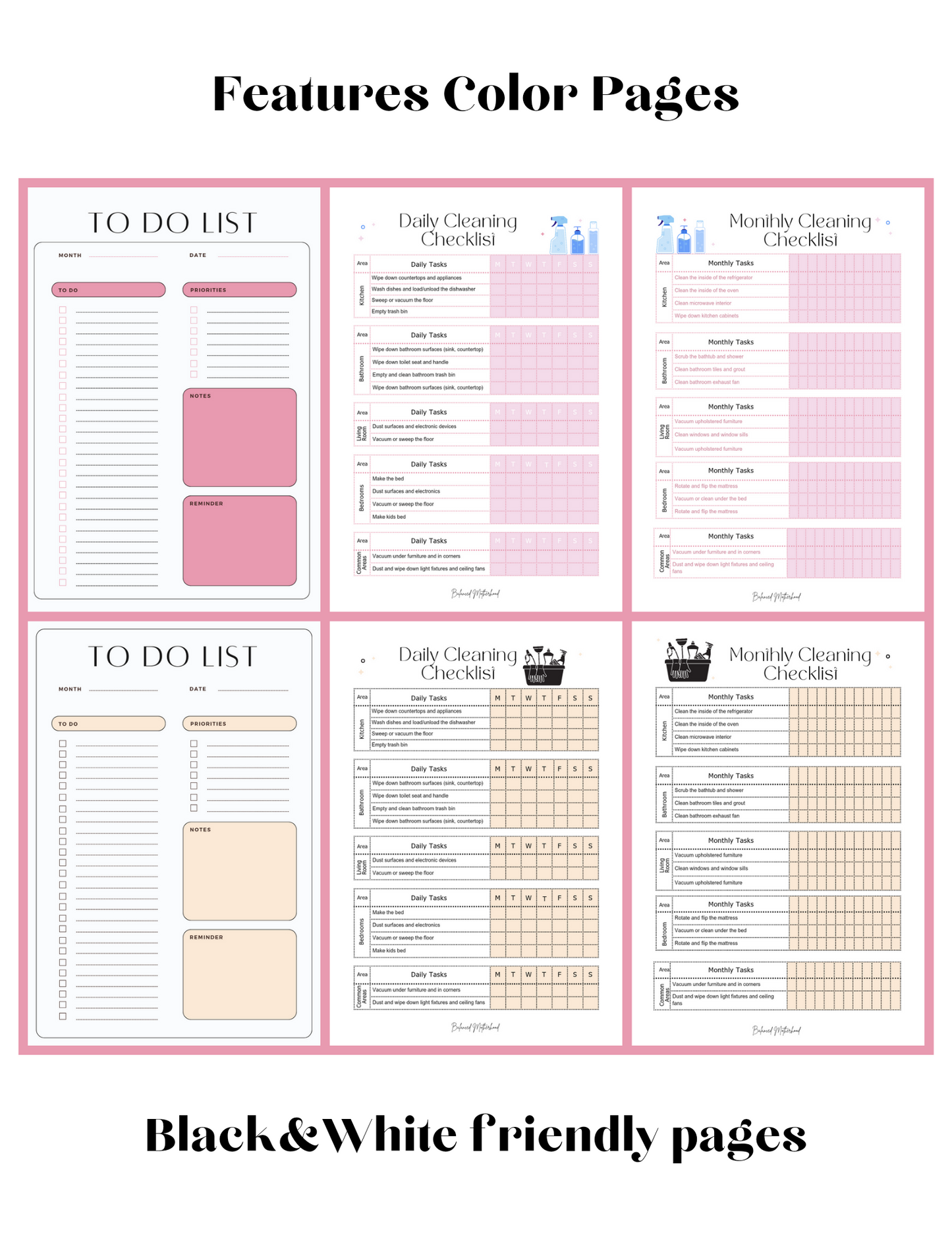 Busy Mom Productivity Planner Buddle